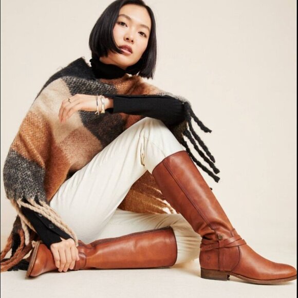 Frye Shoes - Frye Melissa Button Leather Tall Riding Boots